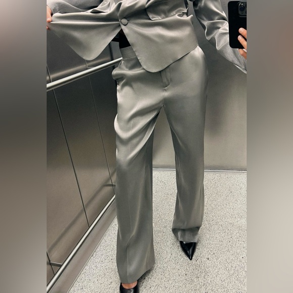 ZARA METALLIC PANTS - Picture 3 of 6